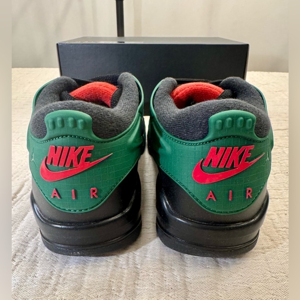 Brand new! Big Kids' Air Jordan 4RM Black/Gorge Green/Varsity Red, sz 7y - Picture 3 of 8